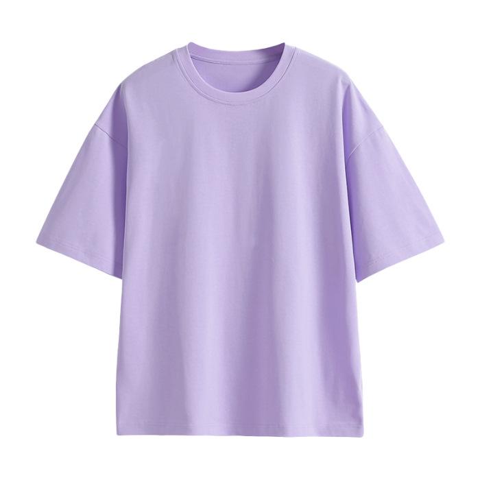 Kids' Custom Short Sleeve Cotton T-Shirt - Solid Color Uniform for Boys & Girls