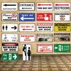No Smoking Wifi Exit Toilet Indication Sign Tin Plate Vintage Metal Sign For Shop Bar Home Decor Poster Customizable DC-0057A