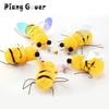 Plush Bee Cat Toy Pendant Replace The Head with Cat Teaser Kitty Chew Pet Toy