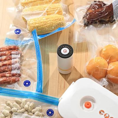 Pompe à air électrique pour sacs sous vide, mini-scelleuse sous vide portable USB, machine de scellage sous vide rechargeable pour aliments, pour la maison