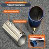 Universal Stainless Steel Exhaust Tailpipe for Cars (6.8-7.3CM)