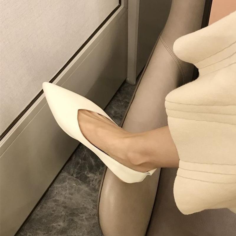 

Fashion AIYUQI Female Shoes Large Size 2025 Pointedtoe Genuine Leather Flat Shoes Women Shallow Mouth Comfortable Women s Boat Shoes 35
