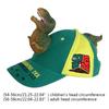 Adult Children 3D Cartoon Fierce Dinosaur Cotton Baseball Funny for Sun for Protection Casual Sports Adjustable for Snapback