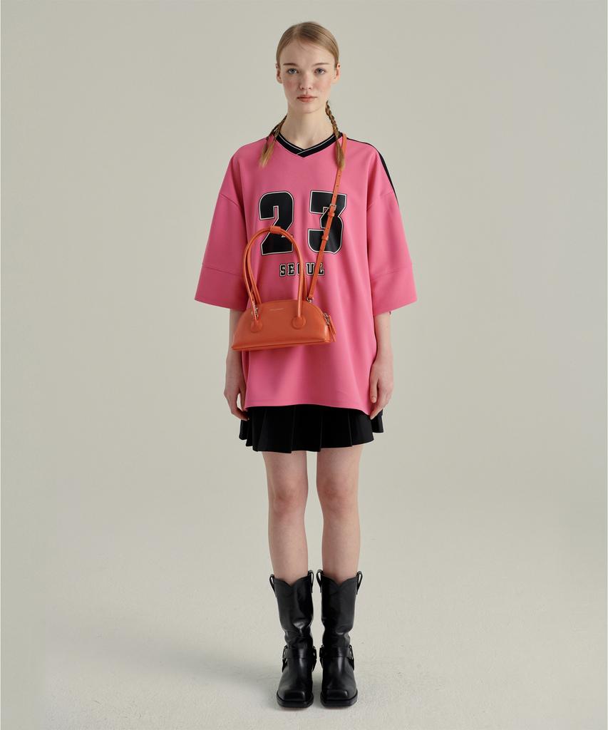 Margesherwood Bessette Shoulder + Strap - Tangerine Crinkle