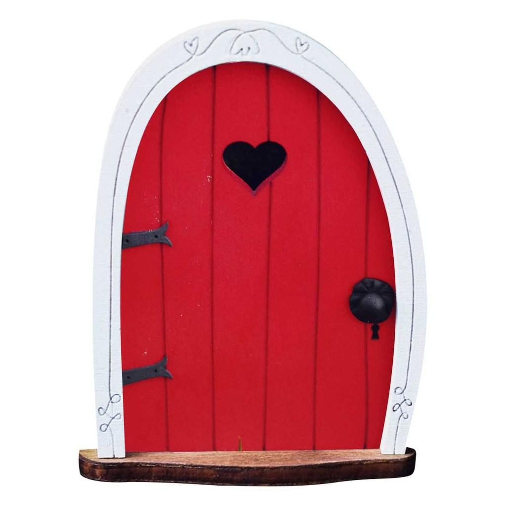 Wooden Craft Miniature Door Ornament For Garden Decor And Home Interior Design