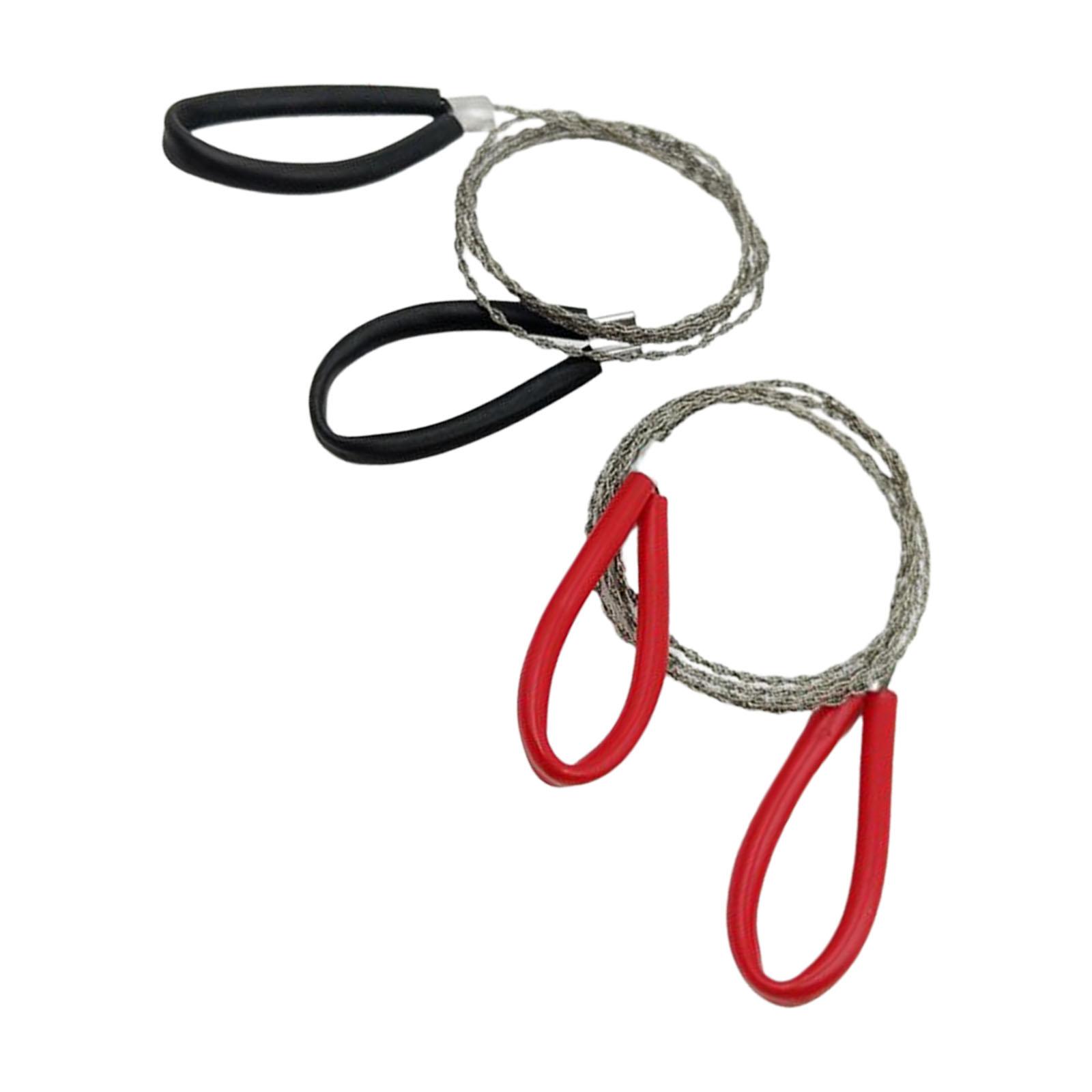 

2Pcs Steel Wire Handsaw Manual Operation Cutting Tool For Wood Metal Plastic Outdoor Home Improvement Projects чорний/червоний