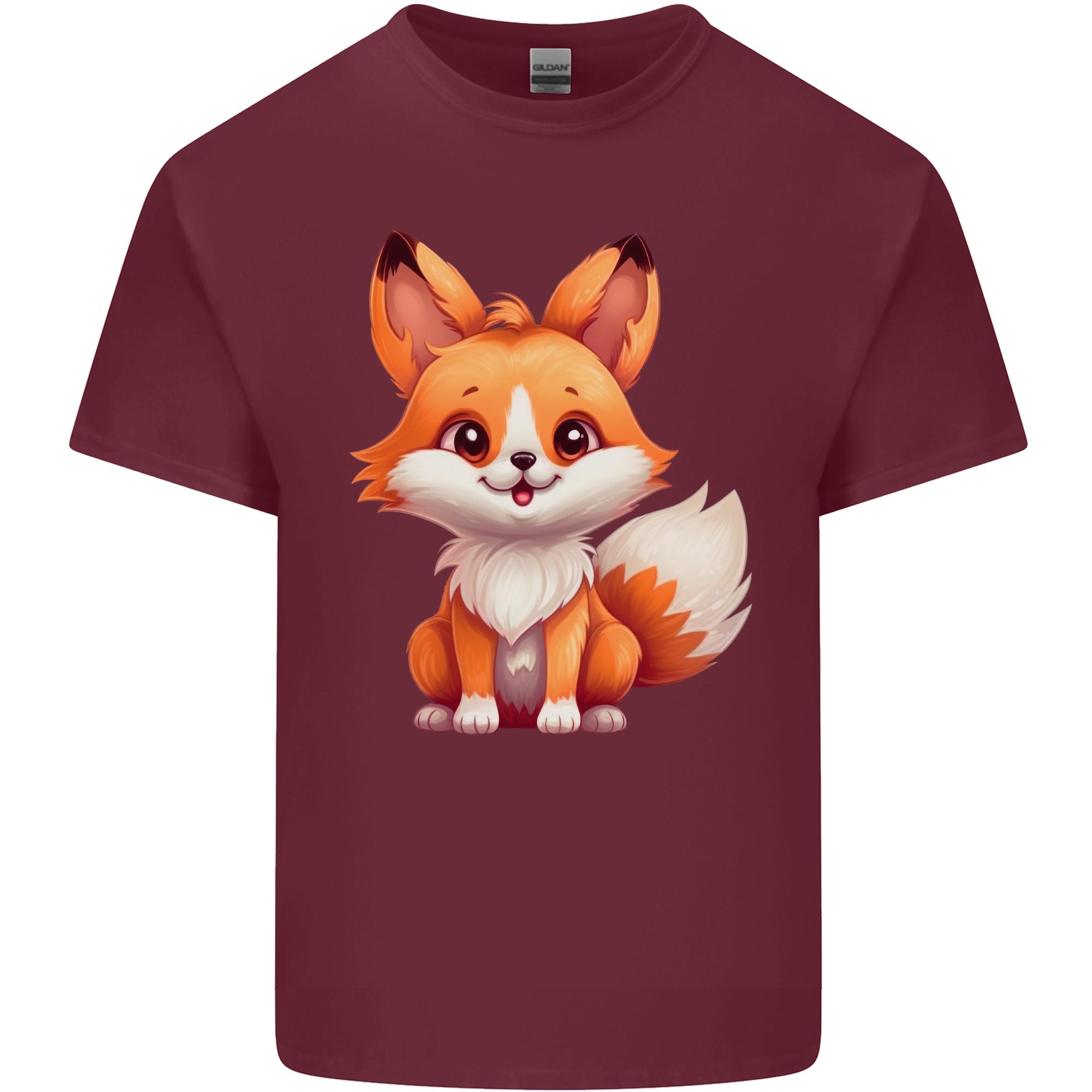 Cute Fox Kawaii Unisexs Light Cotton TShirt S