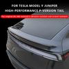 Heenvn ABS Carbon Fiber Spoiler For Tesla Model Y Juniper 2025 2026 Rear Trunk Wing Lid Spoiler Original Modified Car Exterior