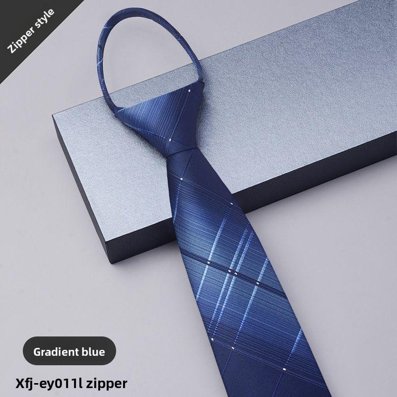 Krawatte für Herren mit Reißverschluss für formelle Geschäfts- und Hochzeitskleidung