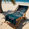 Eagles Football Jersey Personalized Text Beach Towel Super Soft Microfiber Quickdry Fabric