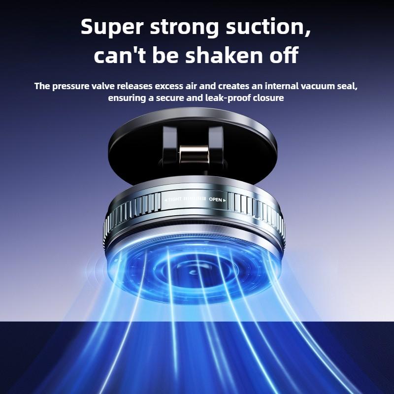 Foldable Strong Suction Stand Car Mount Electric Vacuum Magnetic Holder For Cell Phone