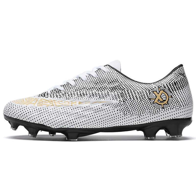 Football Shoes New Children's Students Spike Broken Diced Game Shoes Men's and Women's C Luo Assassin AG Large Size Low-top Training Shoes