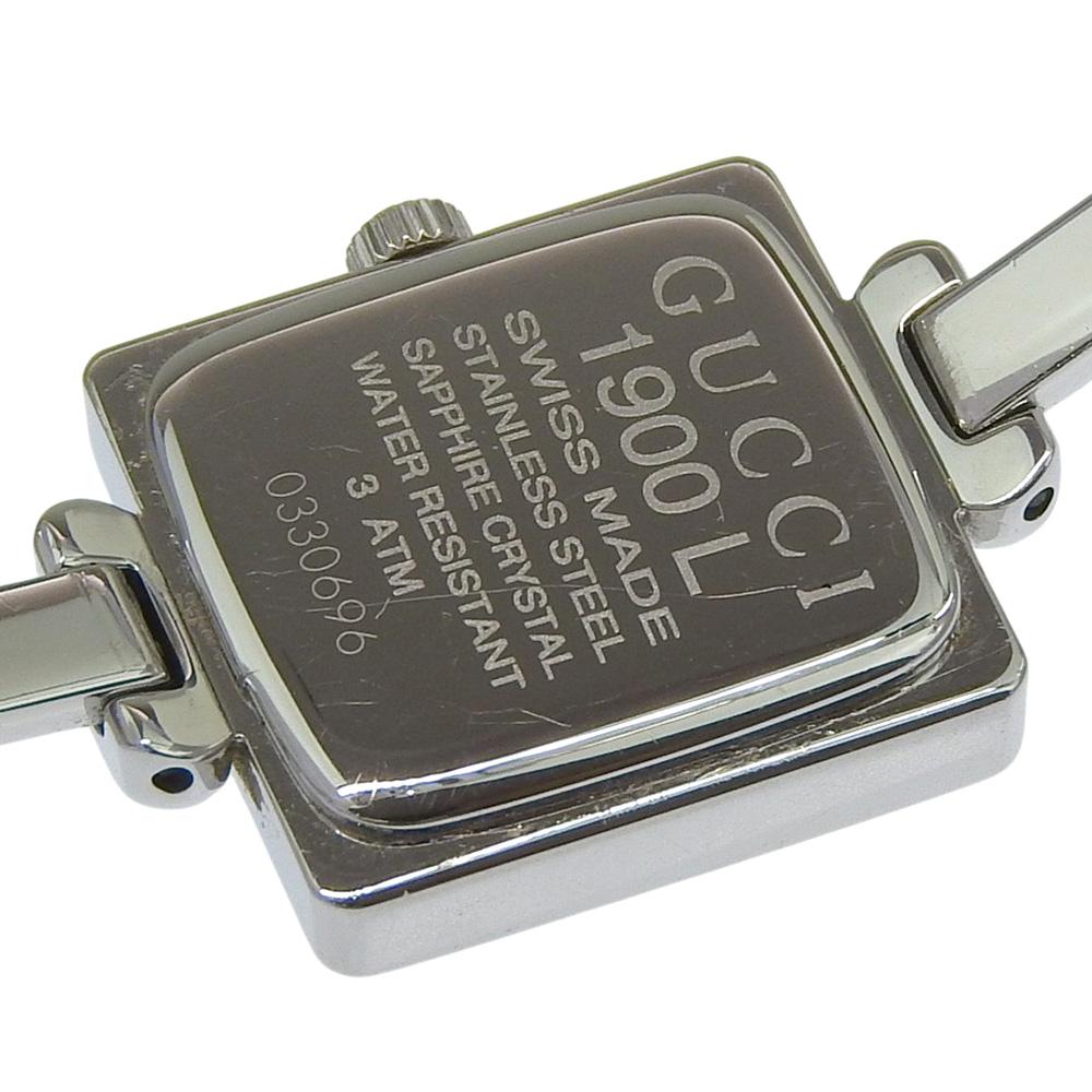 GUCCI Watches 1900L blackDial Stainless Steel Quartz Analog display Women Used
