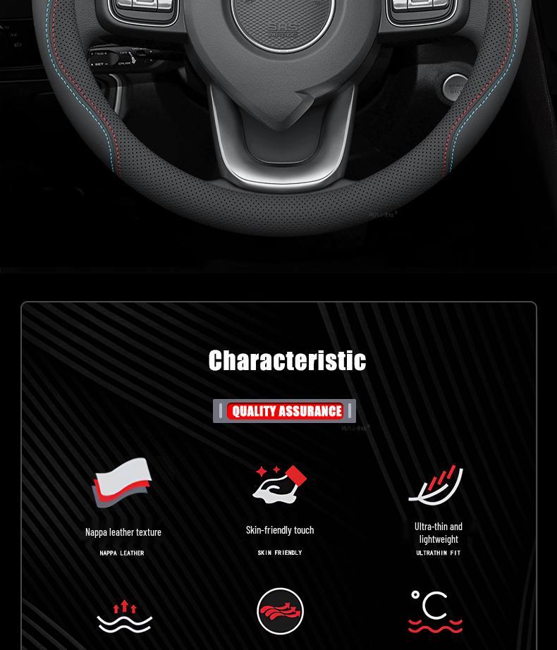 All-Season Steering Wheel Cover for Great Wall M4 (2012-2015), No-Sew Design