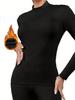Women's Thick Plus Velvet Warm Innerwear - Sexy Tight-Fitting Base Layer for Autumn/Winter