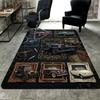 Vintage Car Art Rug Pattern Rug Floor Mat for Living Room or Bedroom Soft and Comfortable Carpet a Gift for Birthday and Holiday.