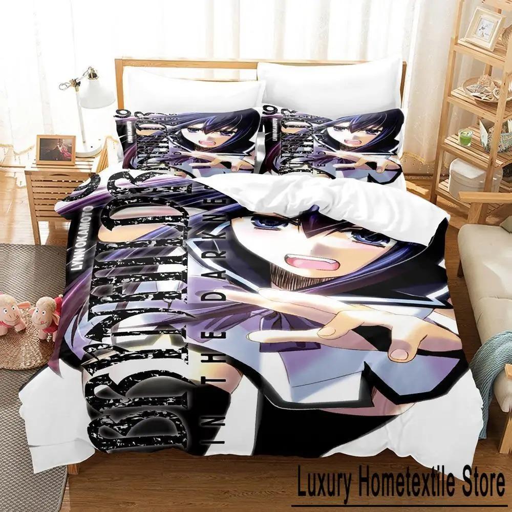 

Gokukoku No Brynhildr Anime Bedding Set Single Twin Full Queen King Size Duvet Cover for Adult Kid Bedroom 70x133cm 2pcs