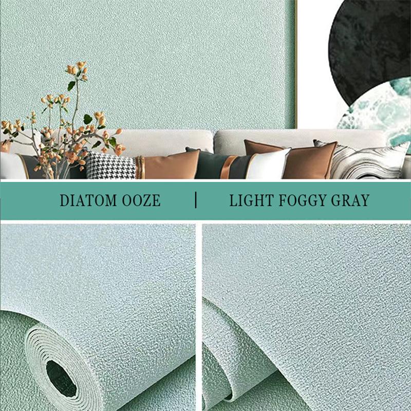 Self-Adhesive Waterproof Moisture-Proof Wall Decoration White 3d Wallpaper Bedroom Living Room TV Background Renovation Sticker