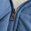 Winter Down Coat Hooded Zipper Solid Color Plush Hat Warm Thick Padded Cardigan Lady Winter Coat for Outdoor