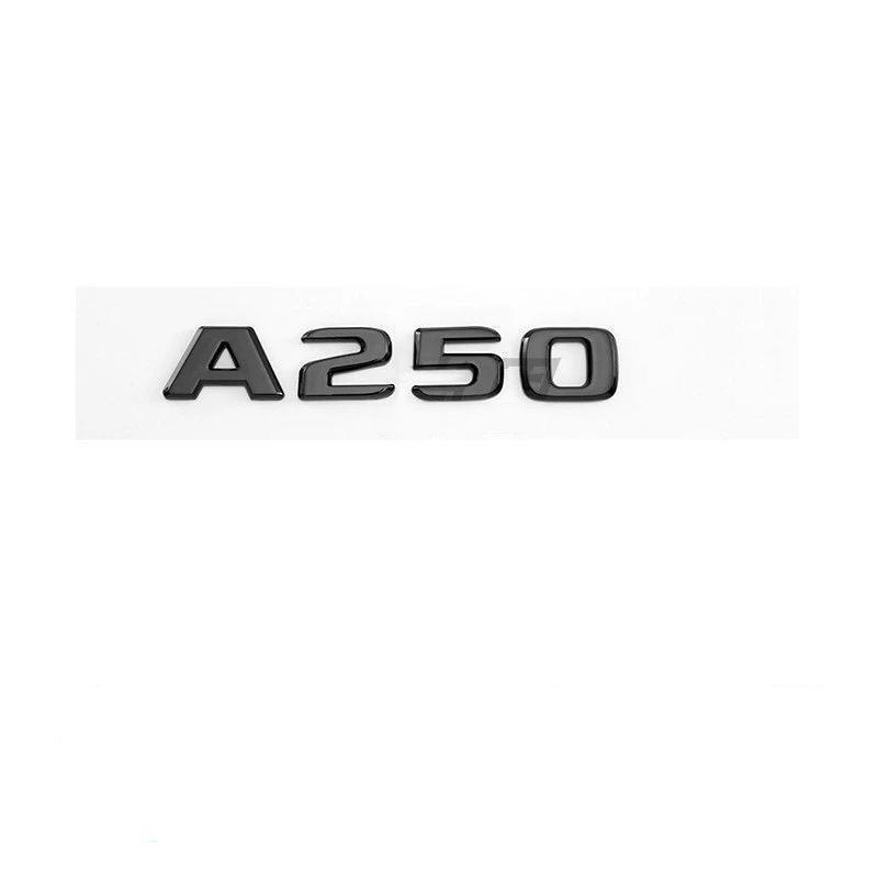 Glossy Black A Class A35 A45 V8 BITURBO TURBO 4MATIC+ Fender Trunk Tailgate Emblem Rear Badge for W176 W177