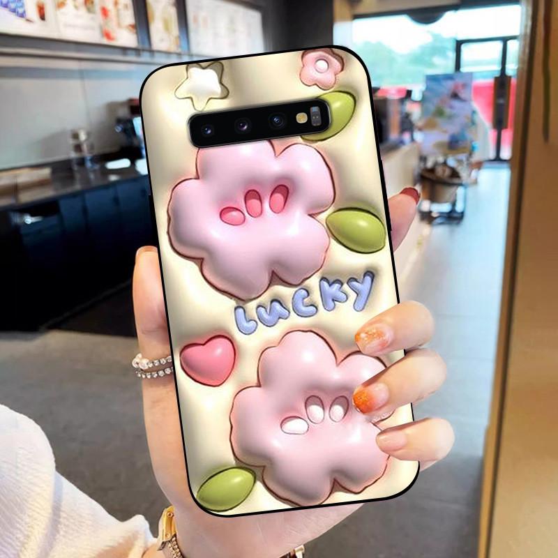 

For Samsung Galaxy S10 Plus Case SM-G975F Flower Phone Cover For Samsung S10 S10E SM-G973F SM-G970F S 10 S10Plus S10e Bumper bag Samsung S10 Plus