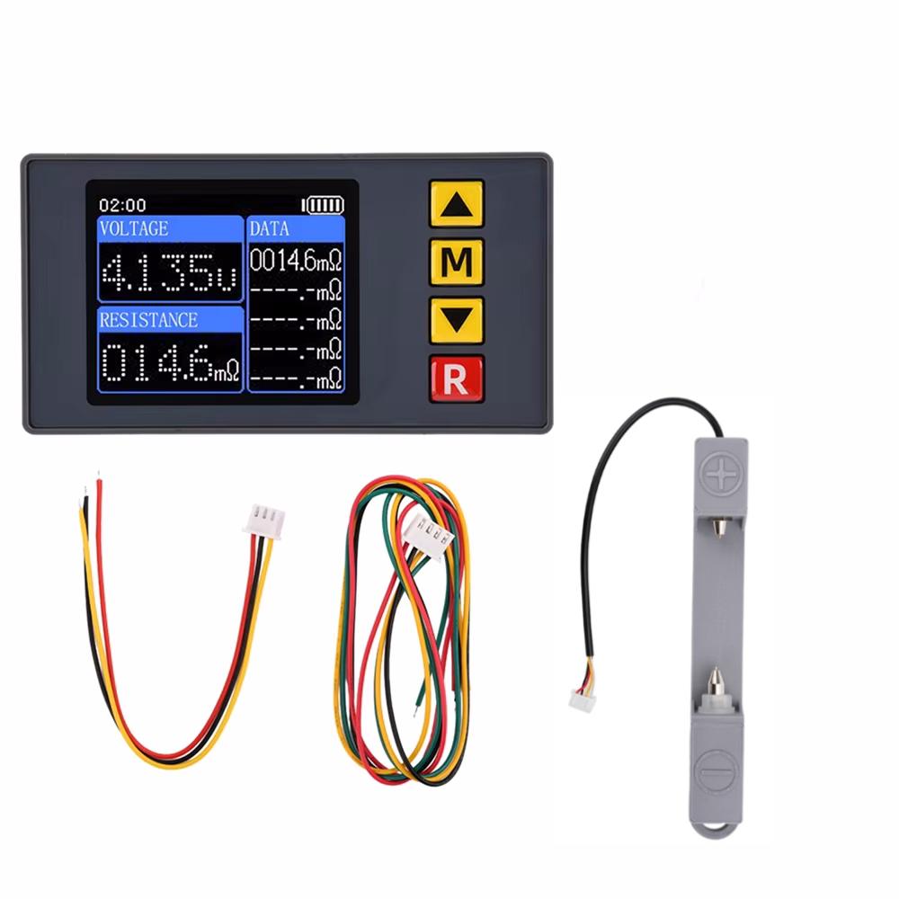 TS457 Voltage Internal Resistance Tester AC 4-Wire Kelvin Method Voltage Meter Internal Resistance Test Device 18650 Dry Battery