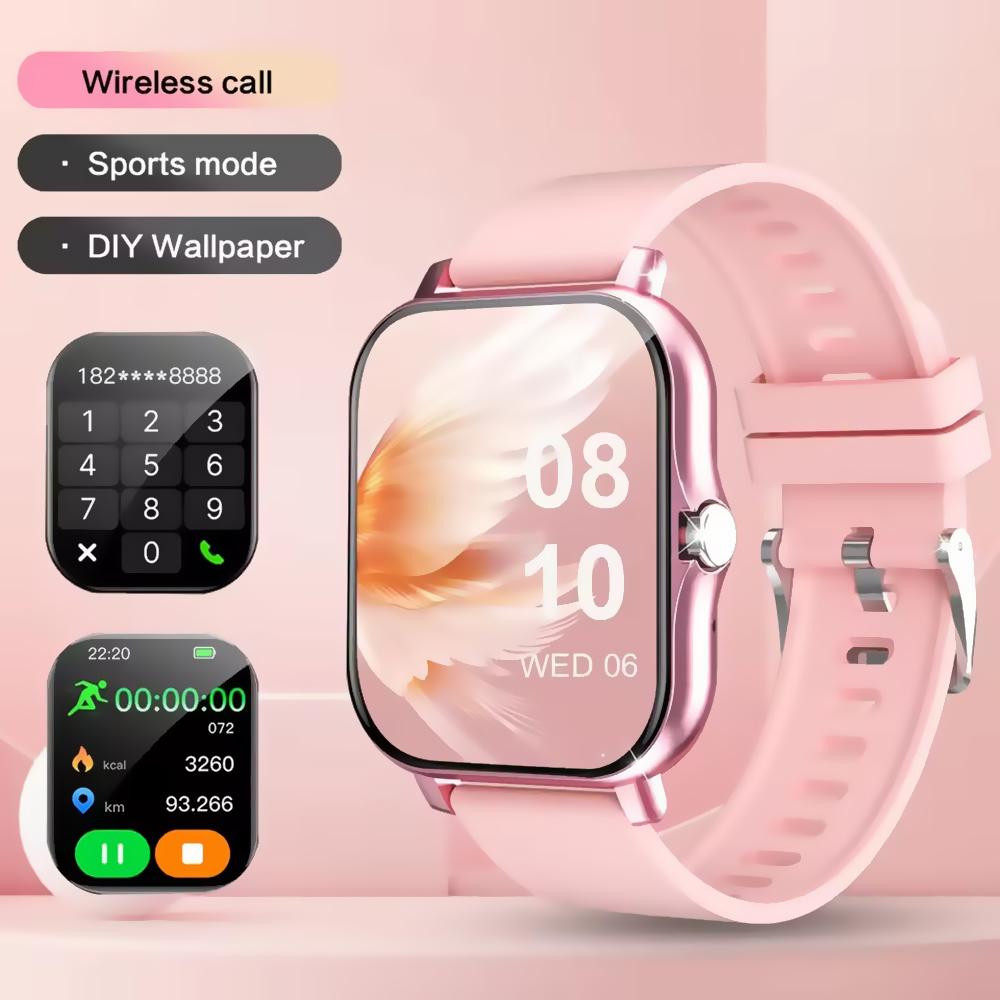 New Smartwatch BT Call Health&Sleep Monitor 1.83'' HD Screen Smart Watch Waterproof Fashoin Sports Bracelet For Women Men HW12