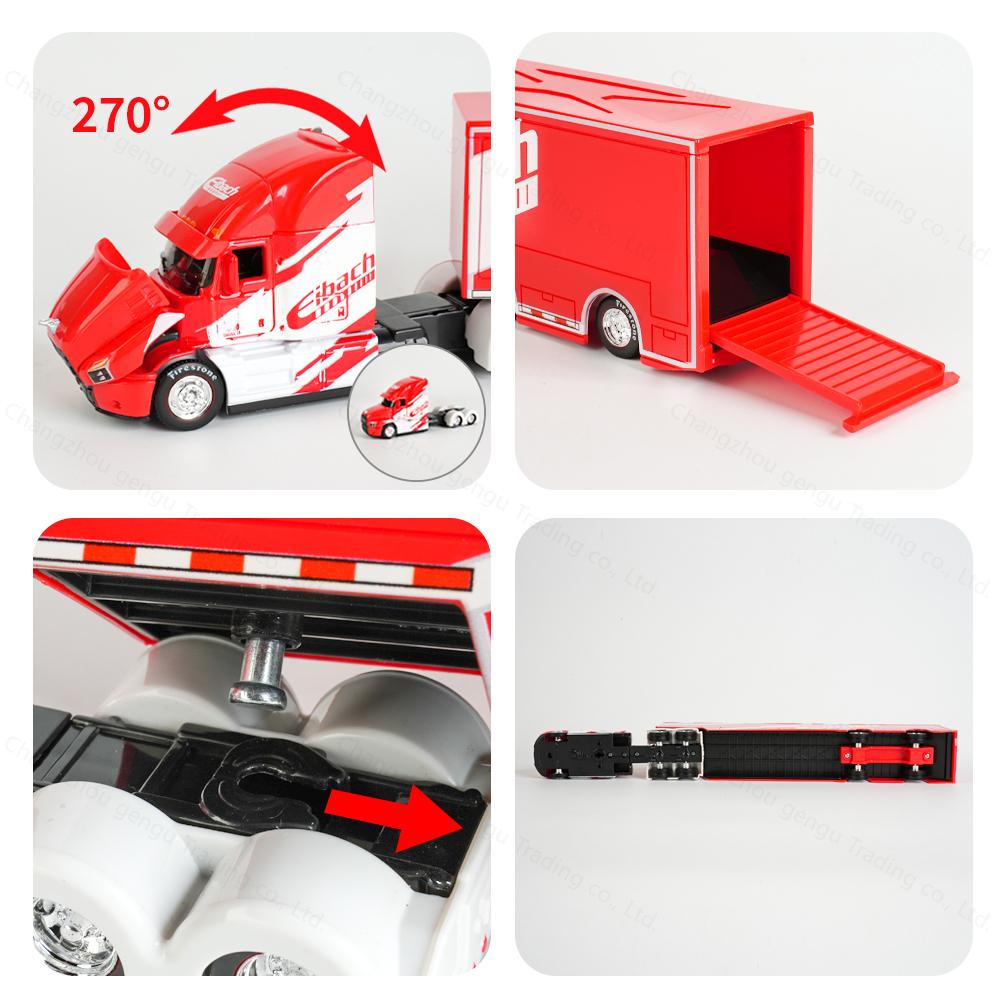 Maisto 1:64 Mack Anthem Trailer Haulers Container Static Die Cast Vehicles Collectible Hobbies  Model Car Toys