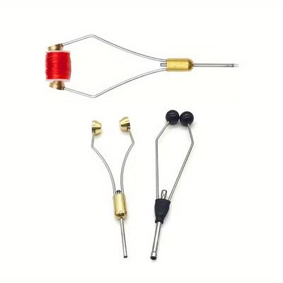 1pc Bi-Ceramic Tip Bobbin Holder, Heavy Bullet Head Flies Lure Tying Thread Holder Tool, Fishing Hook Jig