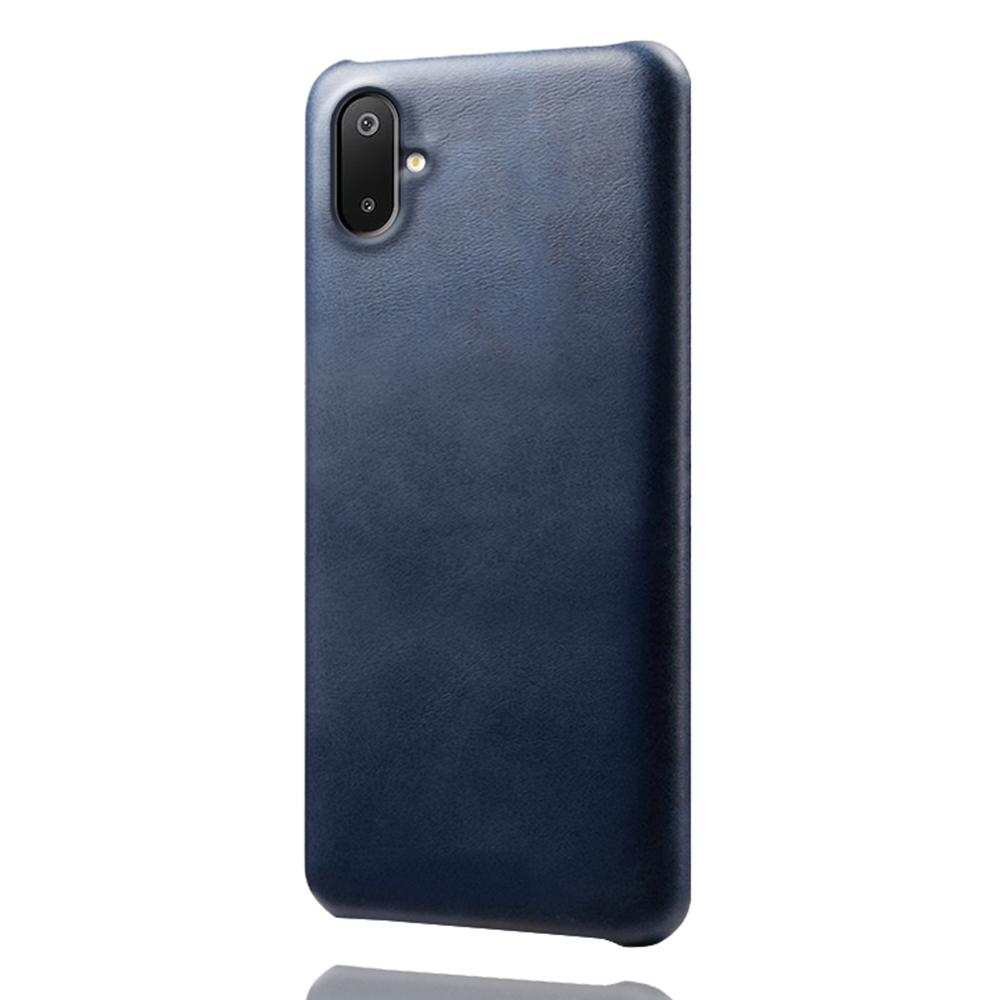 For Samsung Galaxy A06 5G/M06 5G Case Calf Texture PU Leather Hard PC Protective Phone Cover
