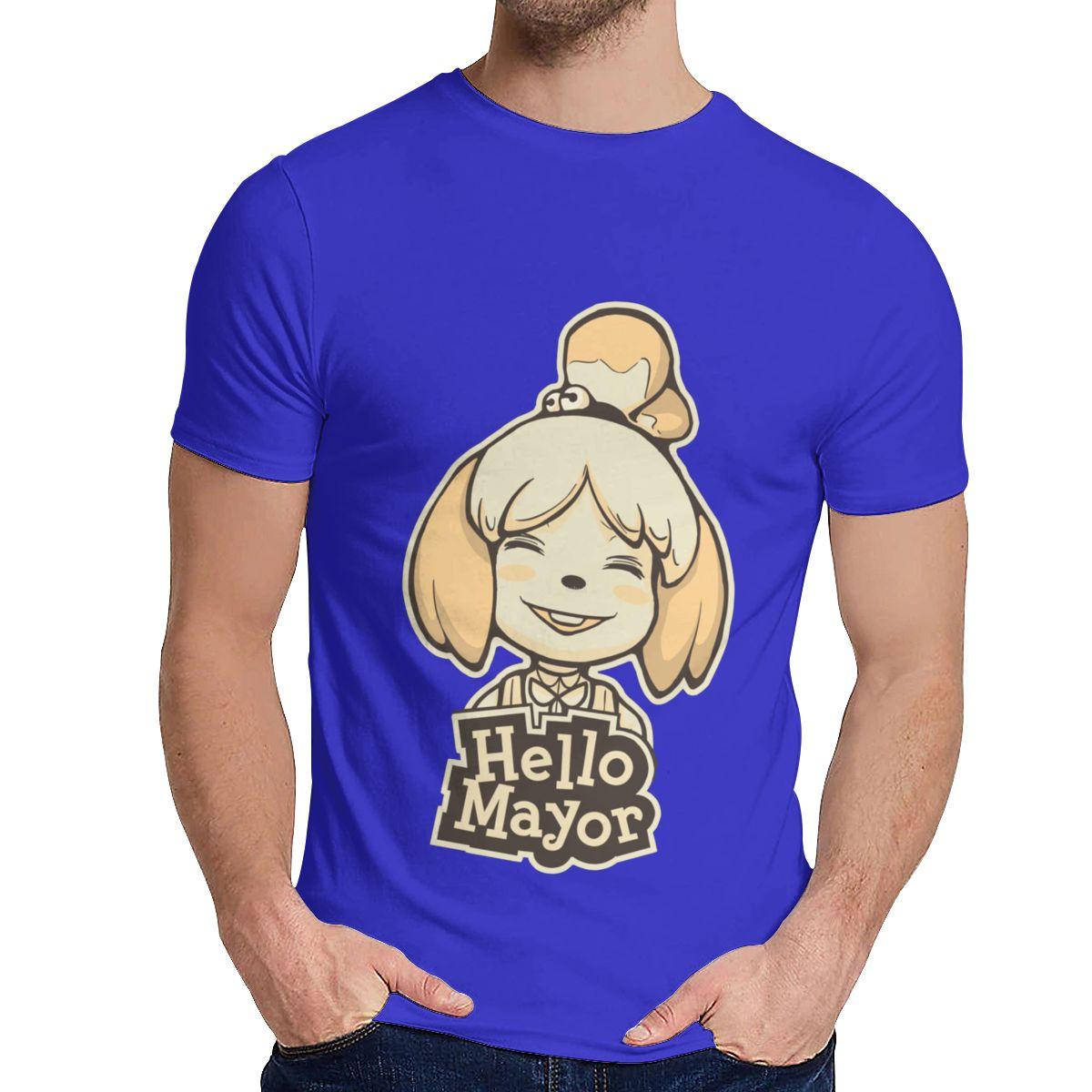 Good Cotton Isabelle Hello Mayor Animal Crossing T Shirt High Quality Fashion O Neck Camiseta 3XL