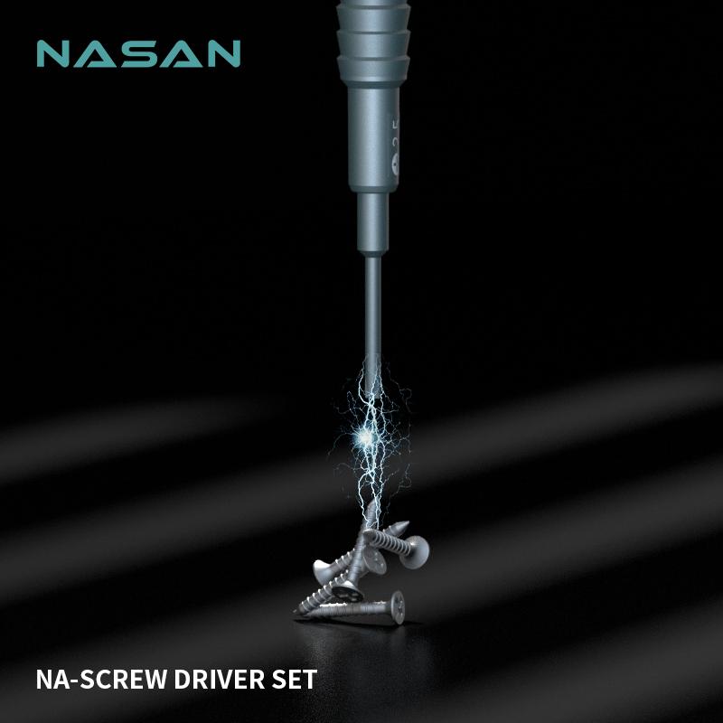 NASAN 5pcs High Hardness Screwdriver Kit Convex Cross Torx T2 Y0.6 Pentalobe Phillips For Phone Watch Tablet Repair Opening Tool