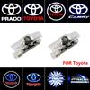 Car LED Door Warning Light Laser Projector Ghost Shadow Light Welcome Logo Lamp For Toyota Corolla RAV4 Camry Yaris C-HR Prius