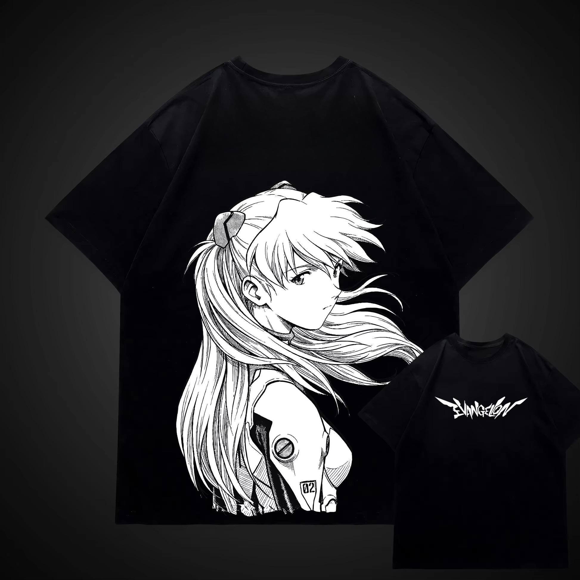 

Neon Genesis Evangelion Anime EVA Asuka Printed Tshirt Unisexs and Womens Tshirt Unisexs Top Sports Tshirt Unisexs Tshirt Summer 4XL