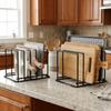 Heavy Duty Cutting Board Storage Rack Iron Metal Dish Rack Durable Pan Storage Rack  Pan