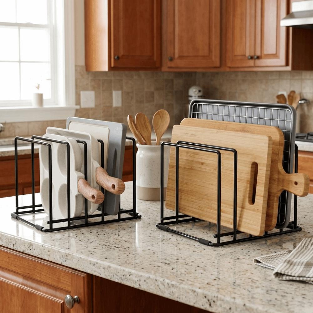 Robuster Schneidebretthalter Rostbeständiger Pfannenhalter Kochgeschirrhalter Backblech