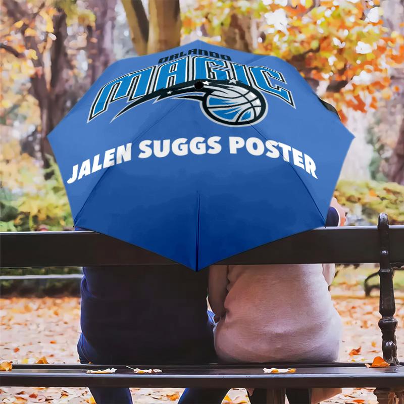 Vintage Orlando Magic Basketball Poster Folding Umbrella Travel Umbrella Three Folds Outdoor Sun Umbrella