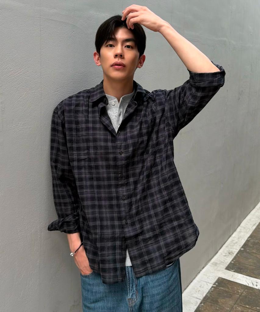 Seupao Oversized Check Shirt_Spycg37C01 (B Type)