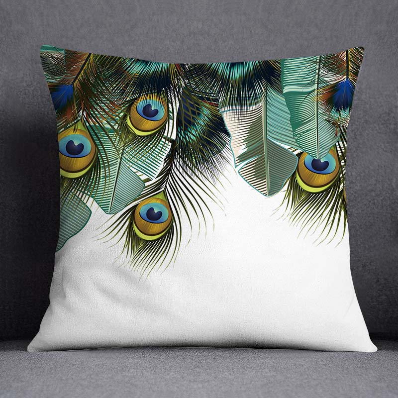 feather design throw pillows