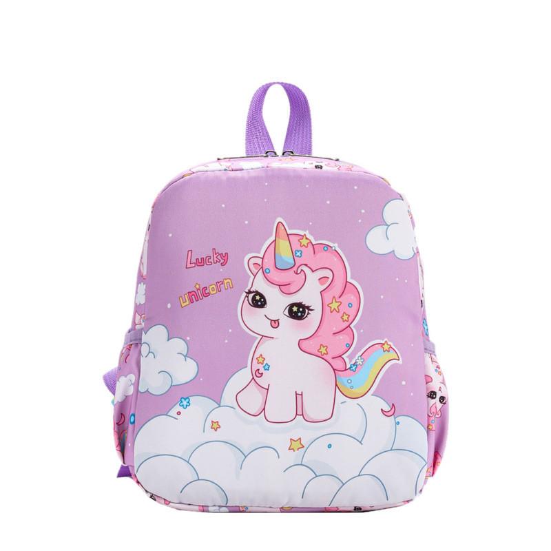 Girl Boy Kids Backpack With Cartoon Design And Lightweight Oxford Fabric For School And Play