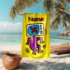 Personalized customized proof beach towel with Untitled Dance pattern - soft, absorbent,quick-drying,perfect swimming,camping&bathing