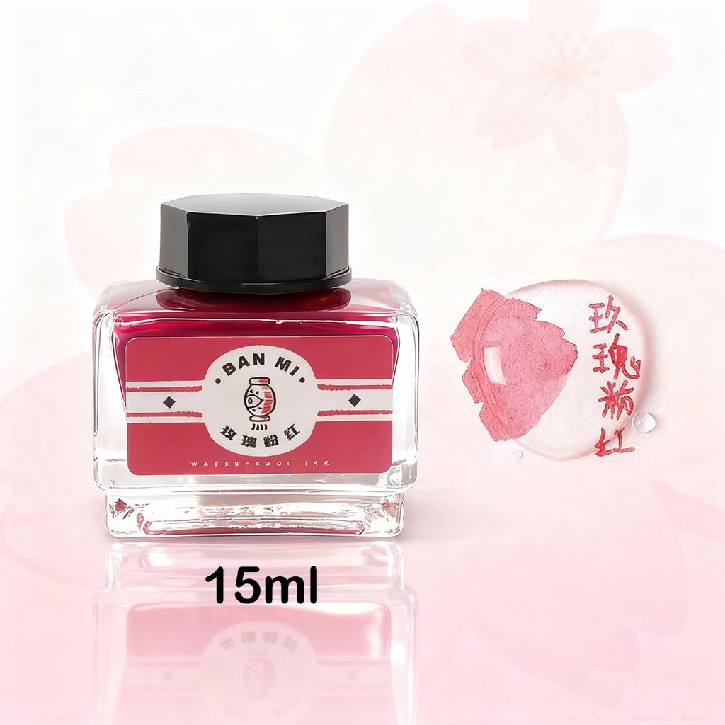 12 Macaron Colors Waterproof Fountain Pen Ink 15ml for Dip Pens Student Art Coloring Stationery Office School Supplies