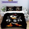 3pcs set Donald Duck1pc of quilt cover+2pcs of pillowcase, no core, print bedding, All Seasons Bedroom Setting030