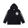 RHUDE Sweat à capuche en coton épais à imprimé graphique pour homme Décontracté Coupe ample Streetwear Jeune
