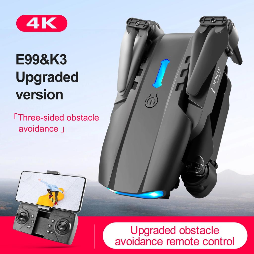 E99 K3 Pro HD 4k Dual Camera High Hold Mode Foldable Mini RC WIFI Aerial Photography Quadcopter Toys Helicopter