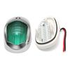 2 PCS Waterproof Yacht Navigation Light 12V 24V Boat Position Lights Marine Lights 27LED Marine Signal Warning Lamp Red & Green