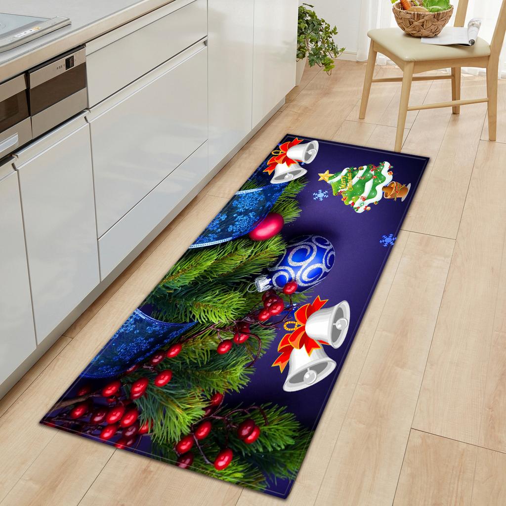 Christmas Kitchen Sand Carpet Doormat Long Floor Mat
