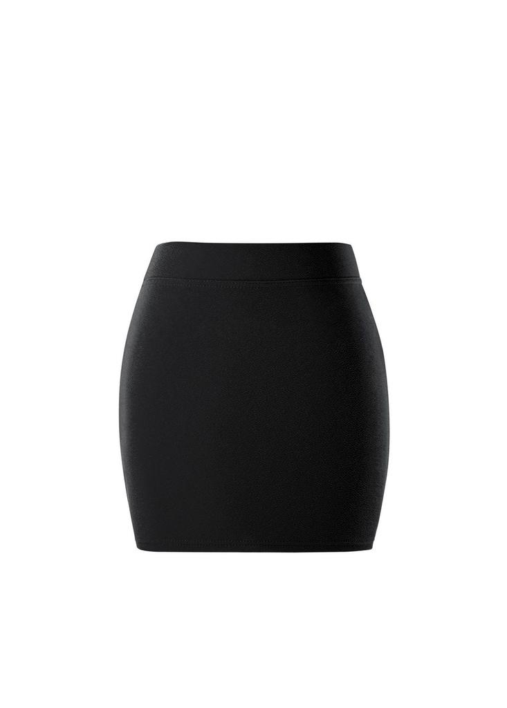 Solid Color Spring Summer Short Skirt With Hightemperature Setting For Office Wear
