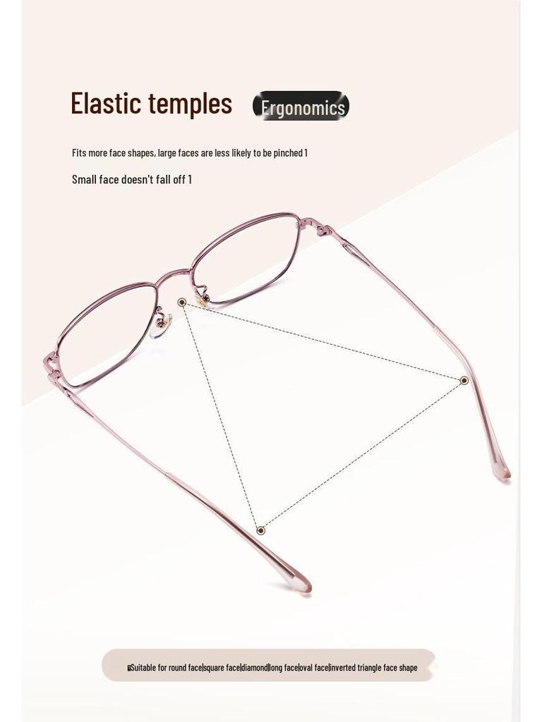 Elite Unisex Ultra-Thin Metal Reading Glasses - High-Definition, Elegant, Classic Style, Youthful Look, Suitable for Presbyopia.