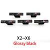 BLS1 ABS X Badge Car Front Grille Emblem For BMW M X2 X1 X3 X4 X5 X6 F48 G01 E83 F39 F10 F30 G11 G07 G86 G80 G60 E60 E46 Accessories